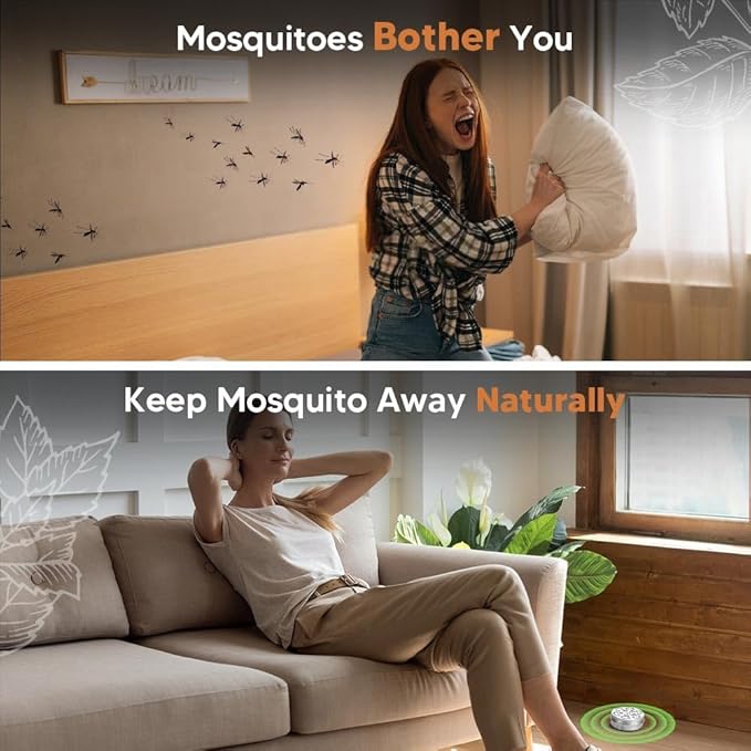 Mosquito Repellent Outdoor Patio Cream, Mosquito Repellant Indoors, Mosquito Control for Room, Mosquito Repellents for Yard, Camping Mosquito Deterrent, Keep Mosquito Away for Travel-2P