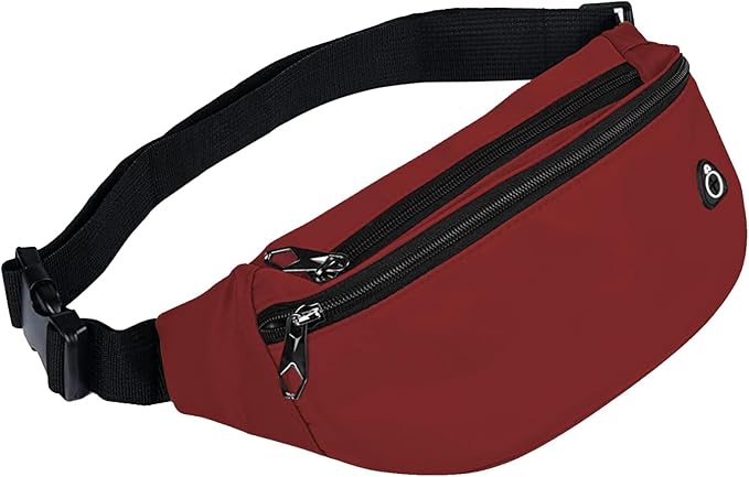 Fanny Pack for Men Women, Waterproof Sports Waist Bag Pack, Belt Bag for Travel Hiking Running