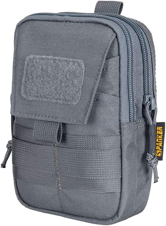 EXCELLENT ELITE SPANKER Tactical Molle EDC Pouch Nylon Belt Waist Bag Camping Hiking Organizer with Cellphone Holster for iPhone 12Pro 12 11ProMax XsMax XR XS X 8Plus 8 7 6 Samsung Galaxy Note 9 S9