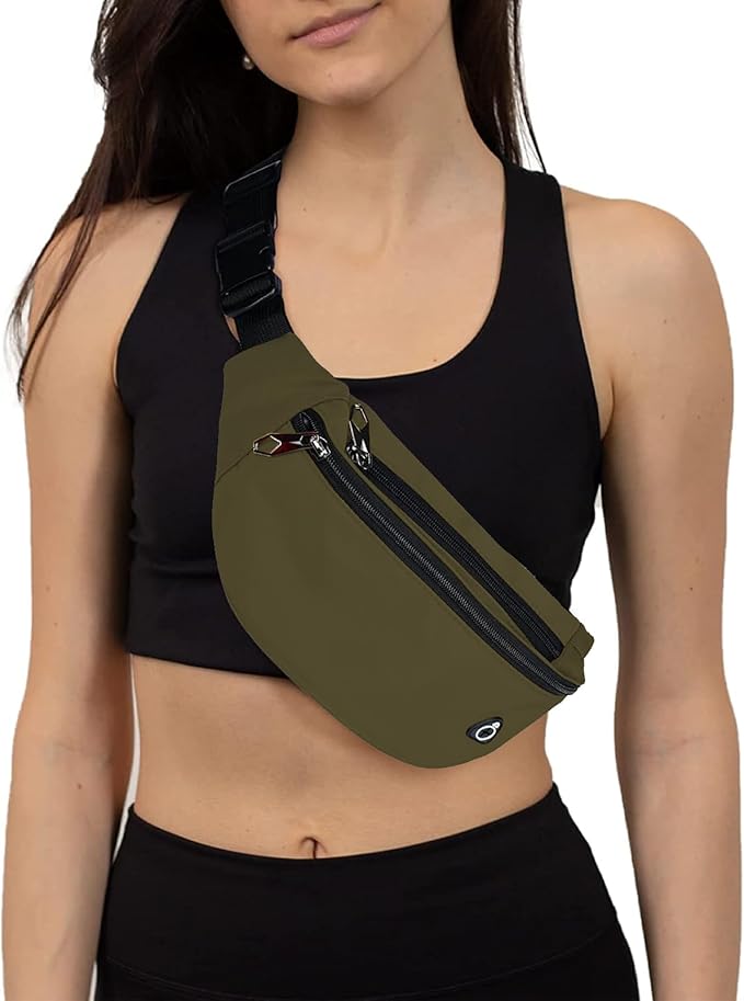 Fanny Pack for Men Women, Waterproof Sports Waist Bag Pack, Belt Bag for Travel Hiking Running