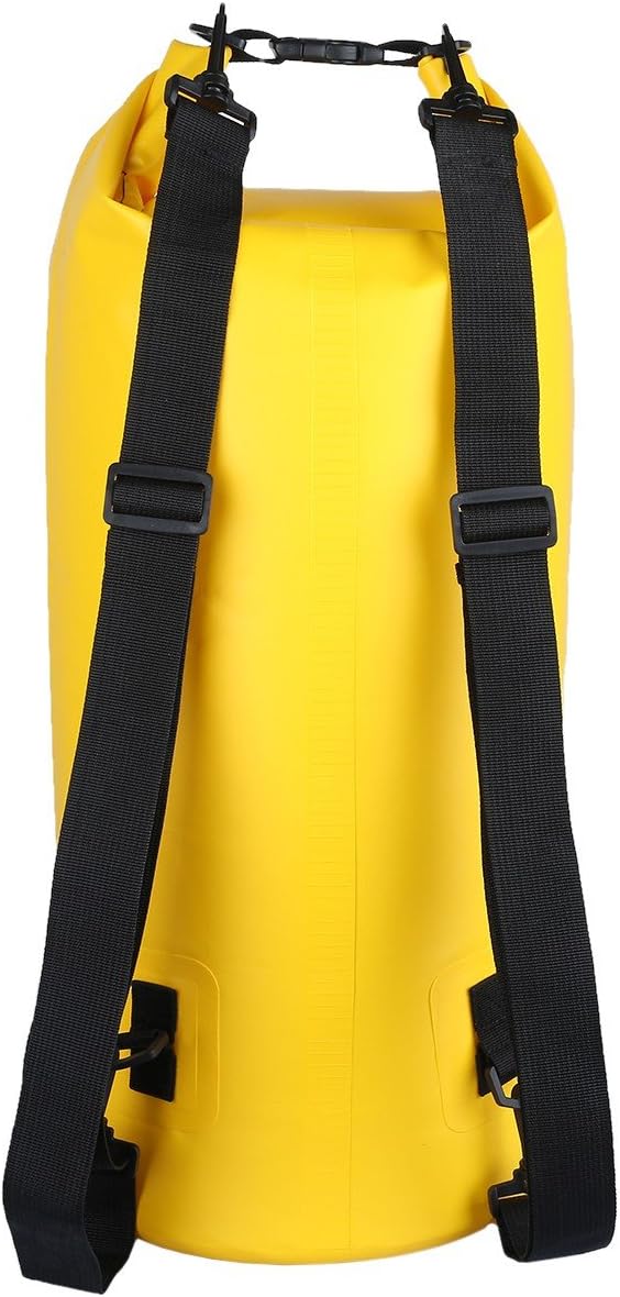 Sportmusies Waterproof Dry Bag - Roll Top Dry Compression Sack Keeps Gear Dry for Kayaking, Beach, Rafting, Boating, Hiking, Camping and Fishing (30L, Yellow)