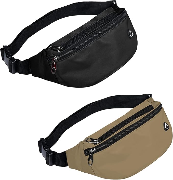 Fanny Pack for Men Women, Waterproof Sports Waist Bag Pack, Belt Bag for Travel Hiking Running
