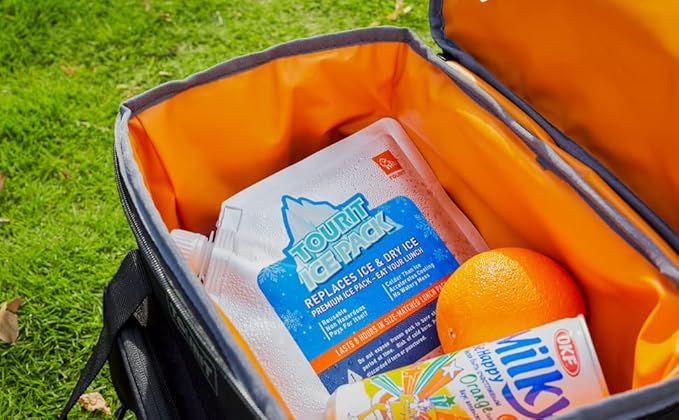 TOURIT Reusable Ice Pack for Coolers Long Lasting Cooler Ice Packs for Cooler Bag Lunch Bags/Boxes, Cooler Backpacks, Freezer Packs for Coolers