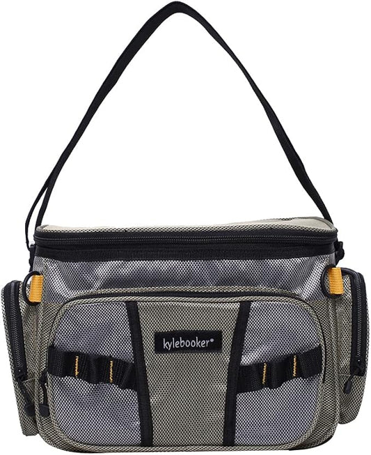 Kylebooker Fishing Tackle Bags Soft Side Fishing Tackle Box Storage Bag for Saltwater or Freshwater