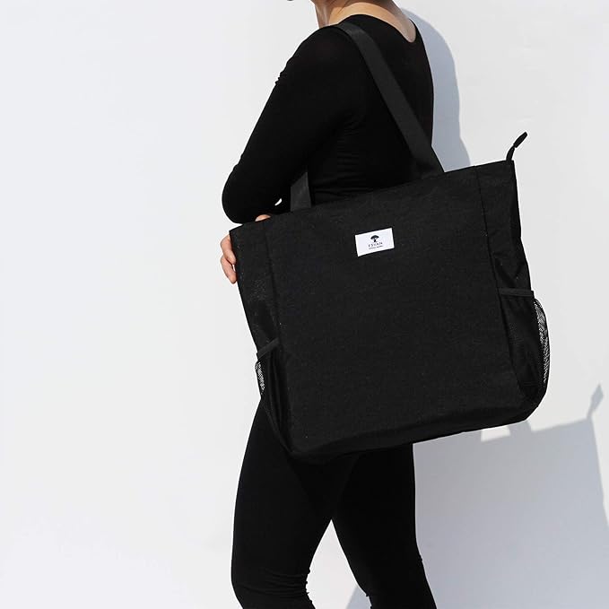 ESVAN Original Floral Water Resistant Large Tote Bag Shoulder Bag for Gym Beach Travel Daily Bags Upgraded