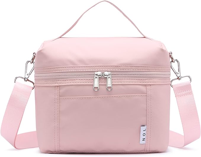 NOL Natural Organic Lifestyle Insulated Lunch Bags for Women Cooler Bag Lightweight Nylon Waterproof Lunch Box For Work