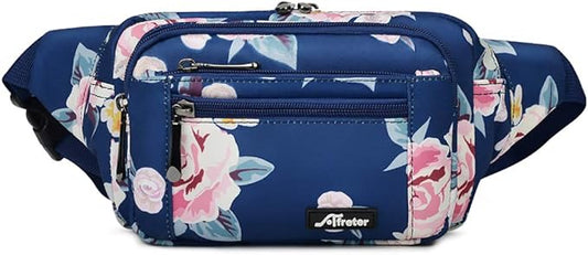 Fanny Pack for Men&Women Waterproof Waist Pack Bag Hip Bum Bag with Rain Cover Adjustable Strap for Sports Outdoors Workout Running Traveling Hiking Cycling Dog Walking Casual Fishing