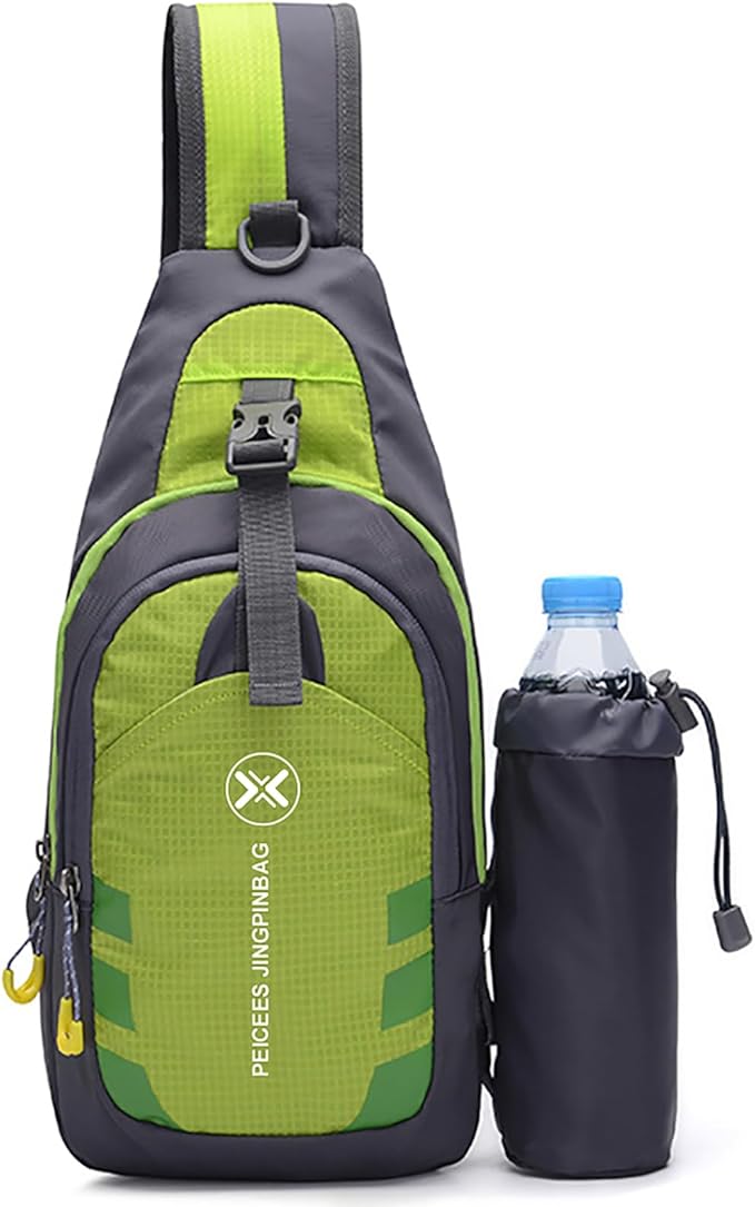 Peicees Chest Crossbody Sling Backpack Bag Travel Bike Gym Daypack for Women Men