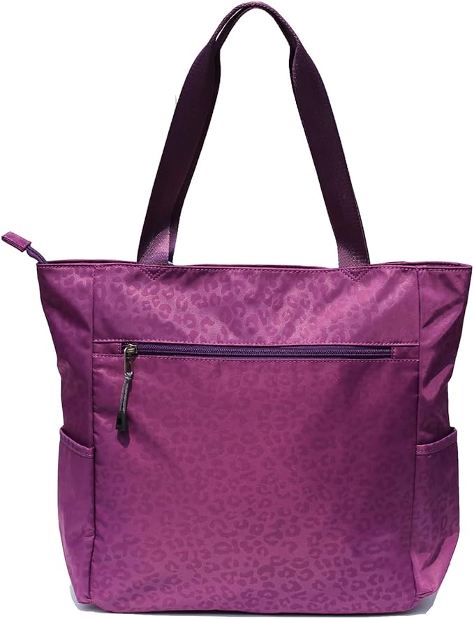 ESVAN Original Floral Water Resistant Large Tote Bag Shoulder Bag for Gym Beach Travel Daily Bags Upgraded