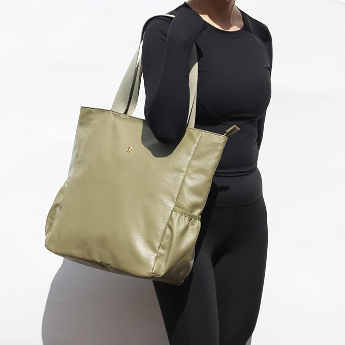 ESVAN Original Floral Water Resistant Large Tote Bag Shoulder Bag for Gym Beach Travel Daily Bags Upgraded