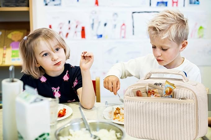 LOIDOU Lunch Box for Kids Boys Girls Insulated Lunch Bag Thermal Meal Tote Reusable Lunch Pail Bags for School Travel