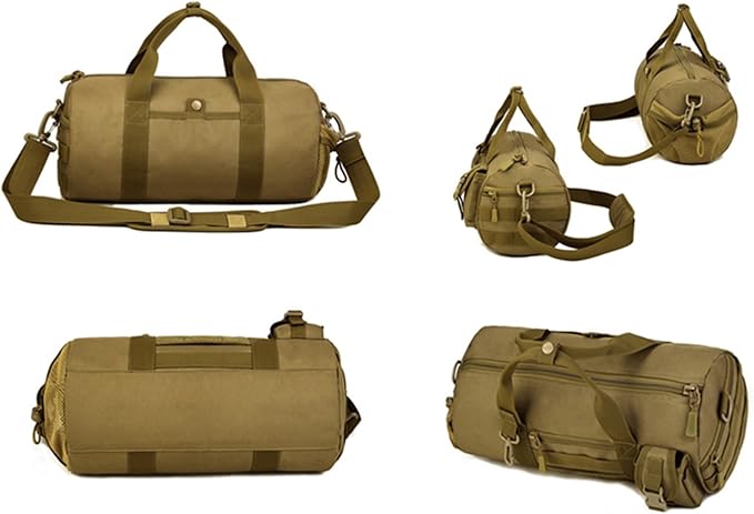 Huntvp Tactical Duffle MOLLE Handbag Gear Military Travel Carry On Shoulder Bag Small Valise