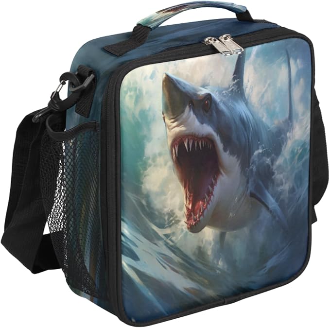 cfpolar Lunch Box for Boys Girls, Insulated Lunch Bags for Kids Reusable Mini Cooler Lunch Tote Lunchbox Thermal Meal Tote Kit with Shoulder Strap for Work School Picnic