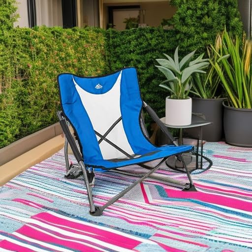 Cascade Mountain Tech Folding Camp Chair for Camping, Beach, Picnic, Barbqeues, Sporting Events with Carry Bag