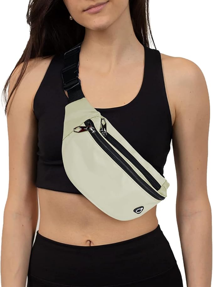 Fanny Pack for Men Women, Waterproof Sports Waist Bag Pack, Belt Bag for Travel Hiking Running