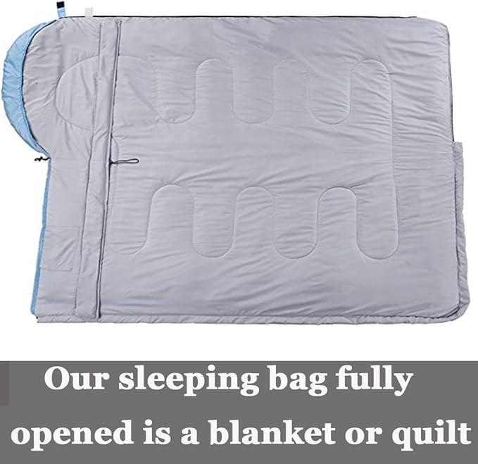 Sleeping Bag,3-4 Seasons Warm Cold Weather Lightweight, Portable, Waterproof Sleeping Bag with Compression Sack for Adults & Kids - Indoor & Outdoor: Camping, Backpacking, Hiking