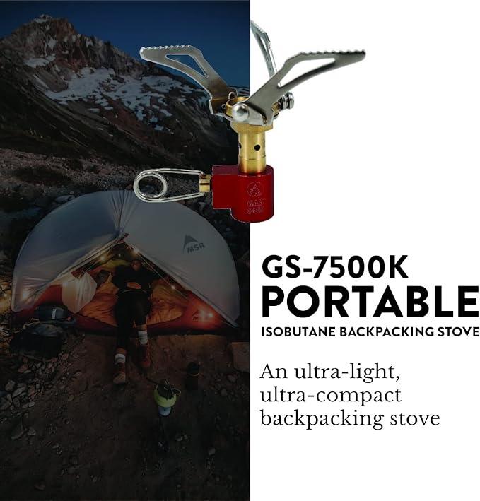 Gas One Camping Stove Backpacking Stove, Stainless Steel Ultra-Light,-Pocket Rocket Stove for Backpacking, Hiking, Survival