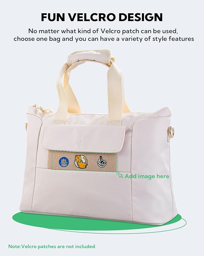 WATERFLY Women's Gym Tote Bag: Lightweight Waterproof Duffel Bag with Compartment Pockets for Woman Carry-on Weekender Overnight Airplane Sports Travel Gym Exercise Duffle Bags