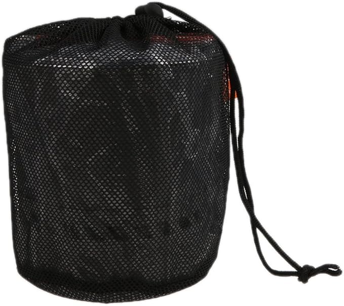 Tentock Outdoor Portable Heat Collecting Exchanger - 1L/1.5L/2.1L Camping Backpacking Hard Aluminum Pot with Folding Handle - Rapid Boil Billy Can with Compact Storage Mesh Pouch