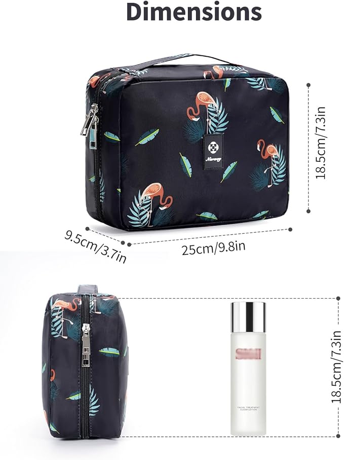 Narwey Hanging Travel Toiletry Bag Cosmetic Make up Organizer for Women and Girls Waterproof