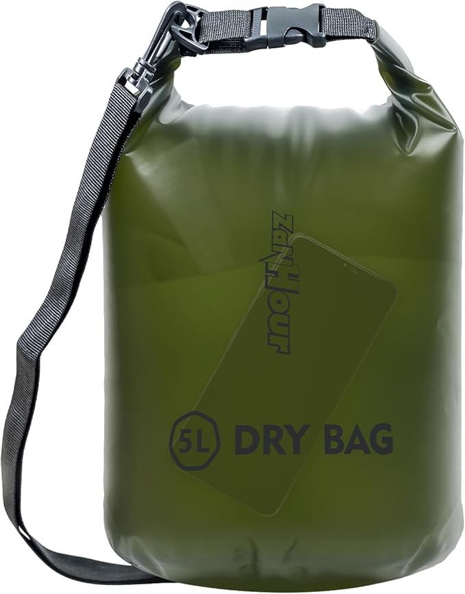 Waterproof Dry Bag - Roll Top Transparent Storage Bag,2L/5L/10L/20L,Suitable for Traveling, Swimming, Kayaking, Camping, Fishing, Rainy Day Trips