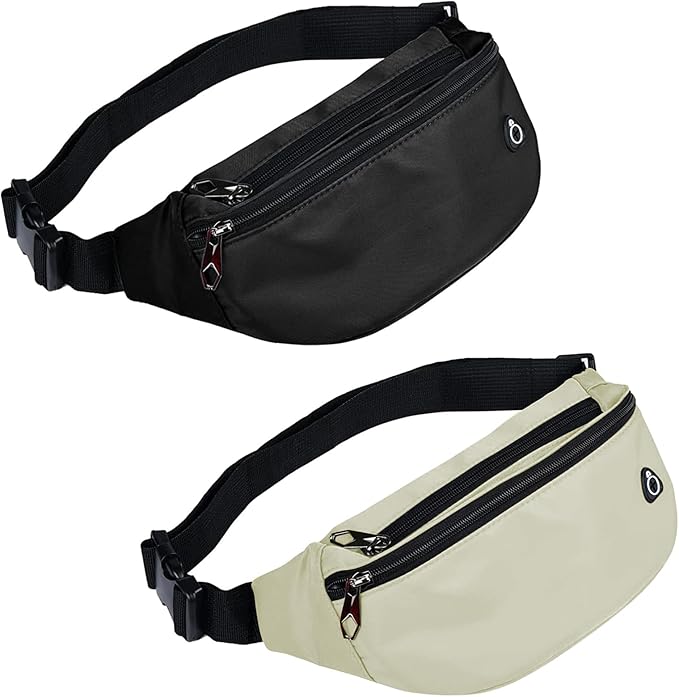 Fanny Pack for Men Women, Waterproof Sports Waist Bag Pack, Belt Bag for Travel Hiking Running