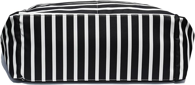 ESVAN Large Foldable Beach Bag for for Women with Dry Wet Compartment Waterproof Sandproof Travel Gym Picnic Handbag