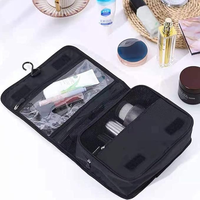 Toiletry Bag Travel Bag with Hanging Hook for Women and Men, Travel Toiletry Organizer Dopp Kit Water-resistant Makeup Cosmetic Bag Shaving Bag for Accessories, Shampoo,Full Sized Container,Toiletries