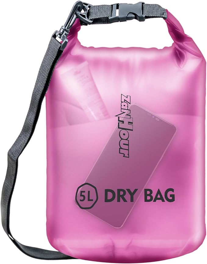 Waterproof Dry Bag - Roll Top Transparent Storage Bag,2L/5L/10L/20L,Suitable for Traveling, Swimming, Kayaking, Camping, Fishing, Rainy Day Trips