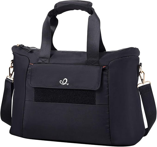 WATERFLY Women's Gym Tote Bag: Lightweight Waterproof Duffel Bag with Compartment Pockets for Woman Carry-on Weekender Overnight Airplane Sports Travel Gym Exercise Duffle Bags