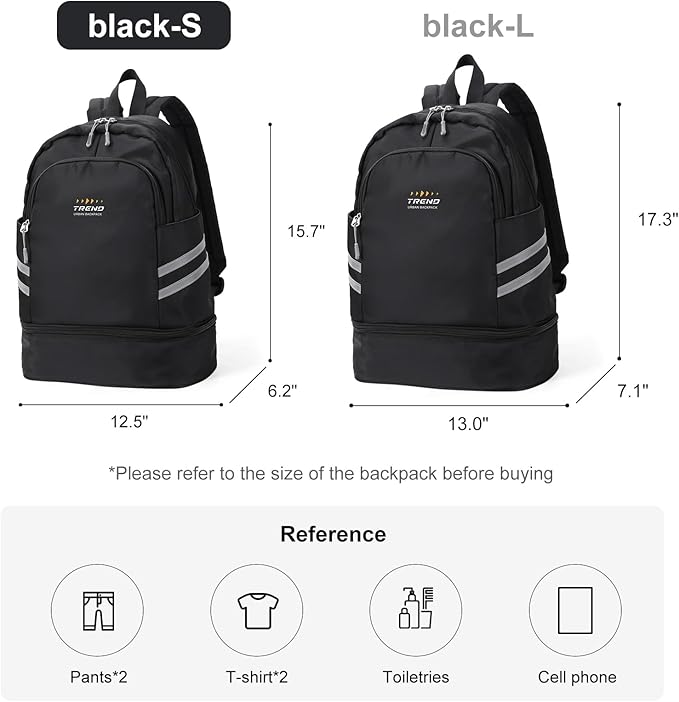 Coofay Gym Backpack for Women - Waterproof, Lightweight, Sports Travel Gym Bag with Shoe Compartment