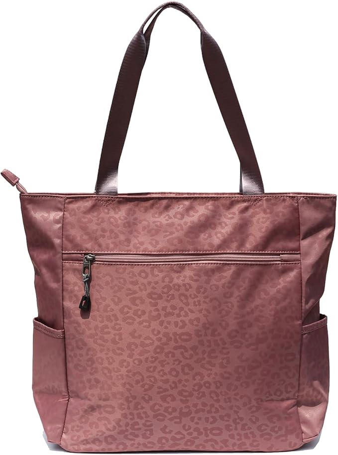 ESVAN Original Floral Water Resistant Large Tote Bag Shoulder Bag for Gym Beach Travel Daily Bags Upgraded