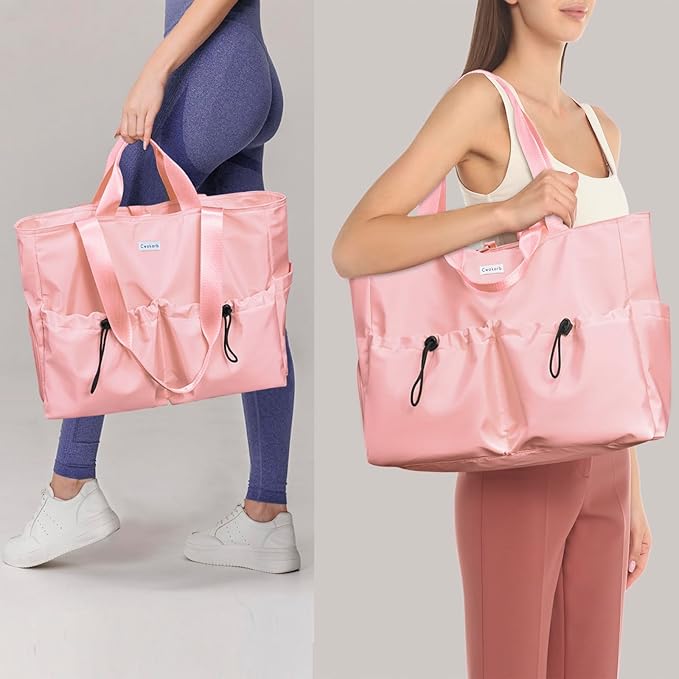 Yoga Bags for Women with Yoga Mats Bags Carrier Carryall Canvas Tote for Pilates Shoulder for Travel Office Beach Workout