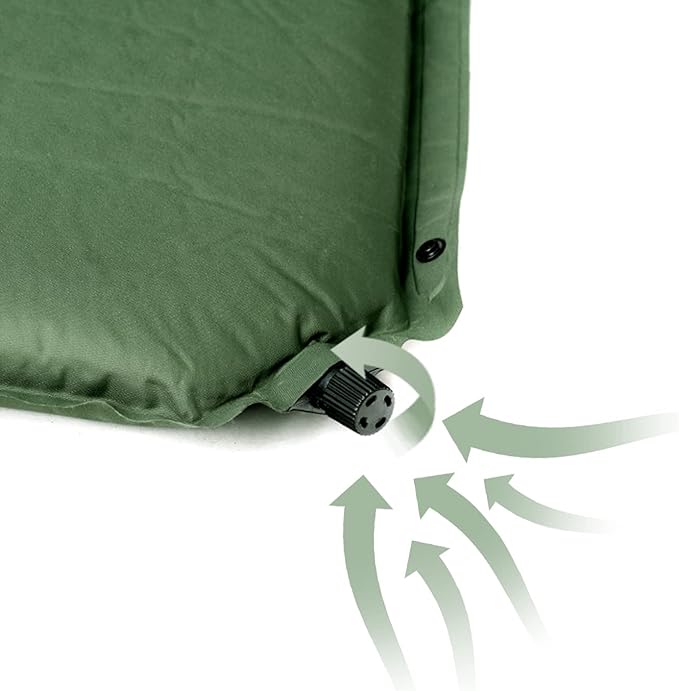 Naturehike Foam Self Inflating Sleeping Pad, 2 inch Thick Sleeping Pad for Camping, Durable Camping Mattress Connectable with Multiple, Lightweight Sleeping Mats for Backpacking, Tent, Hammock, Hiking