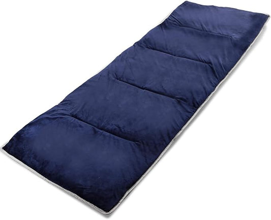 RedSwing XL Cot Mattress Pad, Cot Pads for Camping, 1.5''/3.2'' Thick Cotton Camping Cot Mattress Pads, Soft and Comfortable, Blue/Grey