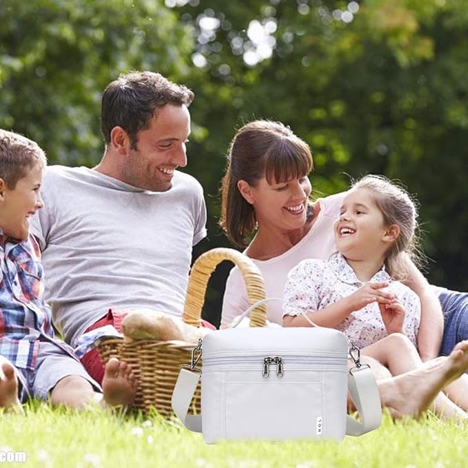 NOL Natural Organic Lifestyle Insulated Lunch Bags for Women Cooler Bag Lightweight Nylon Waterproof Lunch Box For Work