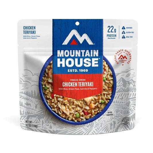 Mountain House Chicken Teriyaki | Freeze Dried Backpacking & Camping Food | 2 Servings | Gluten-Free