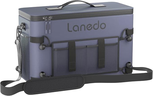 Deep Freeze Cooler Soft Sided Cooler Bag, 34 Can Collapsible Insulated Ice Chest, Large Leakproof Camping & Travel Cooler for Kayaking & Beach