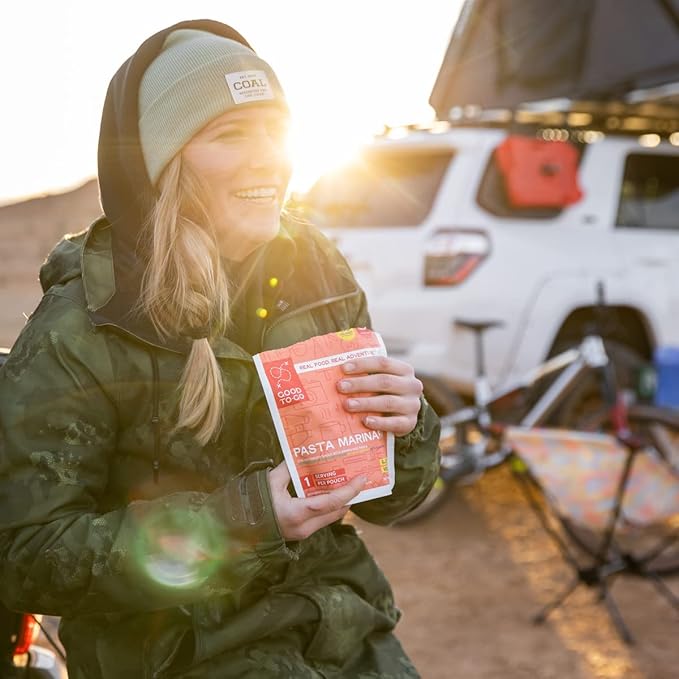 GOOD TO-GO Pasta Marinara 6-Pack of Single Servings) | Camping & Backpacking Food | Just Add Water Backpacking Meals | Good To-Go Dehydrated Meals Taste Better Than Freeze Dried Food