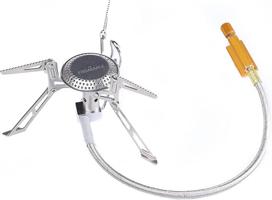 Fire Maple FMS-118 Camping and Backpacking Stove | Portable Foldable Gas Burner with pre-heat tube | Ideal for Backpacking, Hiking, Camping, Emergency use