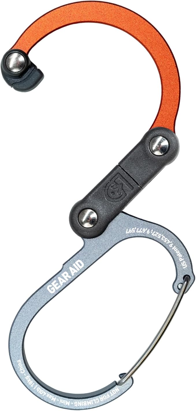 GEAR AID HEROCLIP Carabiner Gear Clip and Hook (Mini) for Travel