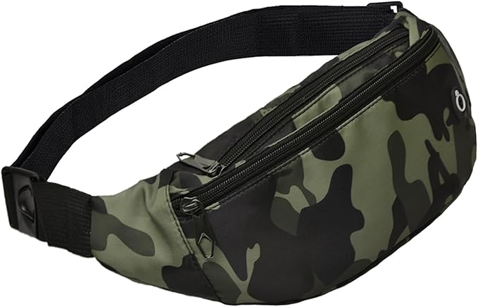 Fanny Pack for Men Women, Waterproof Sports Waist Bag Pack, Belt Bag for Travel Hiking Running