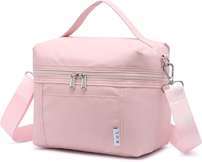 NOL Natural Organic Lifestyle Insulated Lunch Bags for Women Cooler Bag Lightweight Nylon Waterproof Lunch Box For Work