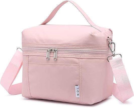 NOL Natural Organic Lifestyle Insulated Lunch Bags for Women Cooler Bag Lightweight Nylon Waterproof Lunch Box For Work