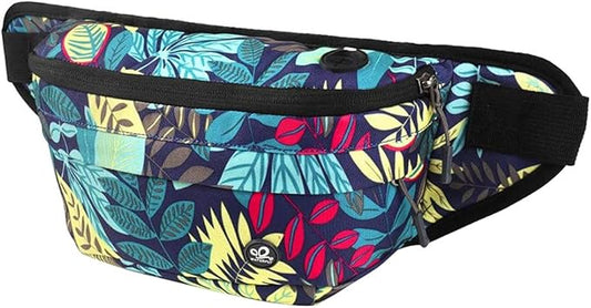 WATERFLY Fanny Pack for Men Women Water Resistant Large Hiking Waist Bag Pack Carrying All Phones for Running Walking Traveling