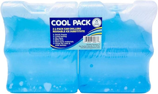 Healthy Packers Long Lasting Can Ice Packs - Great for Breastmilk Bottles Storage and Can Coolers