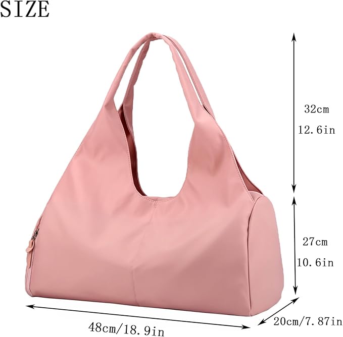 forestfish Yoga Gym Bag for Women with Shoes Compartment & Wet Dry Storage Pockets Lightweight Duffel Bag