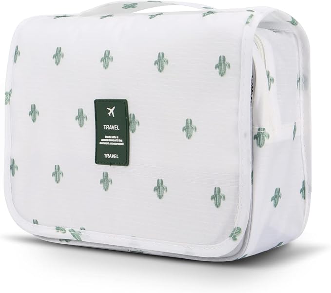 Mossio Hanging Toiletry Bag - Large Cosmetic Makeup Travel Organizer for Men & Women with Sturdy Hook