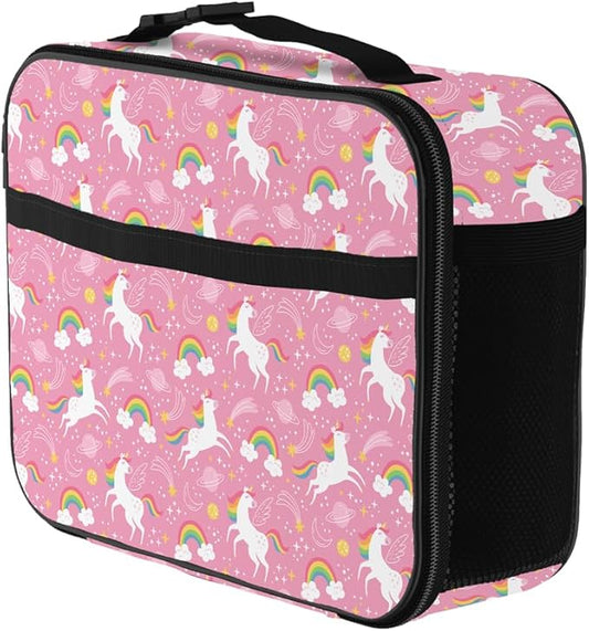 Unicorn Lunch Bag Reusable Insulated Lunch Box Keep Food Cooler Thermal Lunch Tote for Women Men