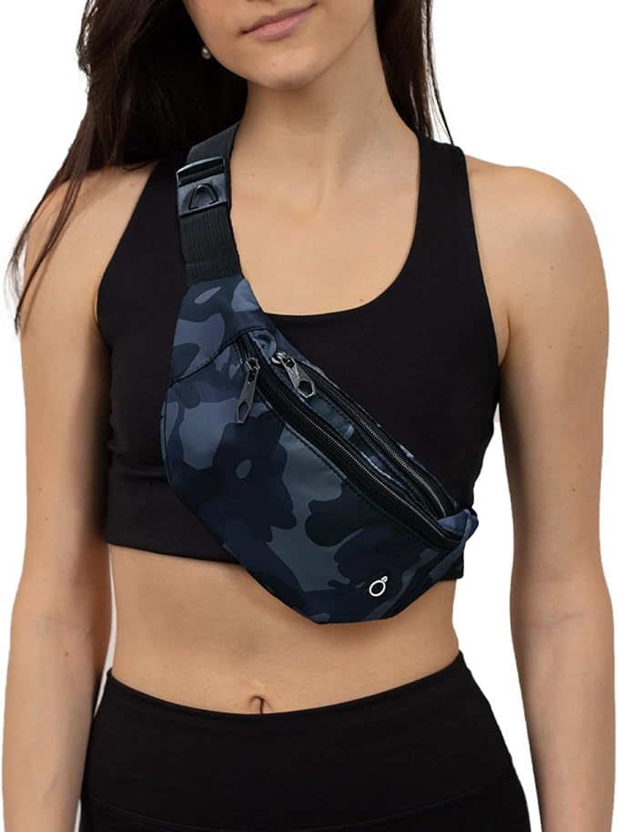 Fanny Pack for Men Women, Waterproof Sports Waist Bag Pack, Belt Bag for Travel Hiking Running